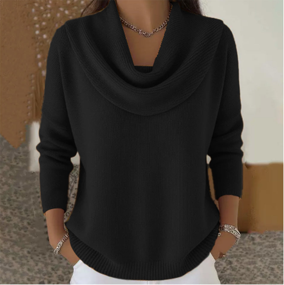 Julia | Sweatshirt com Gola Drapeada