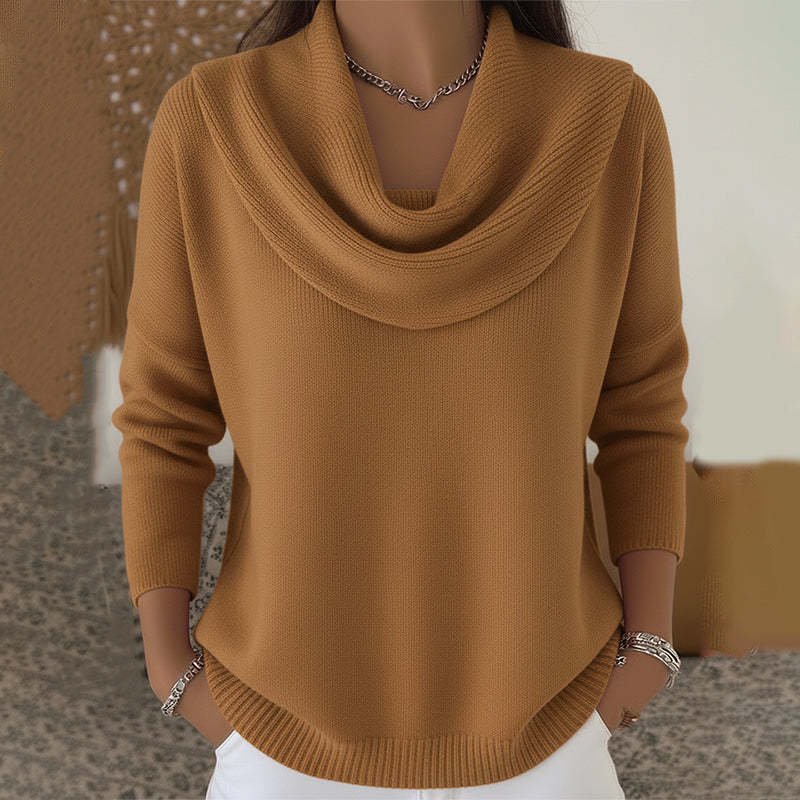 Julia | Sweatshirt com Gola Drapeada
