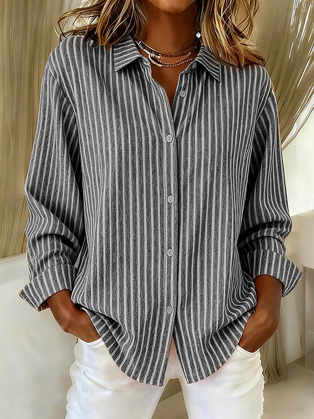Jimena | Camisa de Riscas com Botões